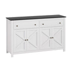 Artiss Buffet Sideboard Storage Cabinet Kitchen Cupboard 2 Drawers 140CM Black
