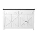 Artiss Buffet Sideboard Storage Cabinet Kitchen Cupboard 2 Drawers 140CM Black