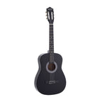 Alpha 38 Inch Acoustic Guitar Full Size Classical Cutaway Nylon String Black