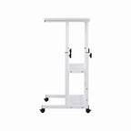 Artiss Laptop Desk Height Adjustable Mobile Workstation Computer Desks 60CM White