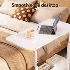 Artiss Laptop Desk Portable Sit Stand Desks Height Adjustable Workstation 80CM White