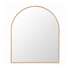 Embellir Arch Wall Mirror, Decorative Gold Frame Mirrors, 86x81cm Bathroom Vanity Mirror, Slim Frame for Living Room Entryway Bedroom Decor