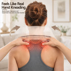 Livemor Neck Massager with Heat Pillow Shiatsu Shoulder Back Massager Pain Relief Tissue Kneading