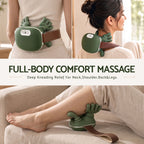 Livemor Electric Neck Massager with Heat for Shoulder,Back Wireless Massage | 4D Shiatsu Kneading Massager with Heat, Cordless Portable Muscle Relaxer, Soothes Shoulder Tension for Home, Office, and Car