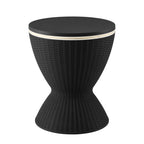 Gardeon Outdoor Bar Table Portable Ice Bucket Cooler 30L Adjustable Top Black