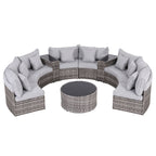 Gardeon 8 Seater Outdoor Sofa Set 11PCS Table Chair Set Garden Rattan Furniture