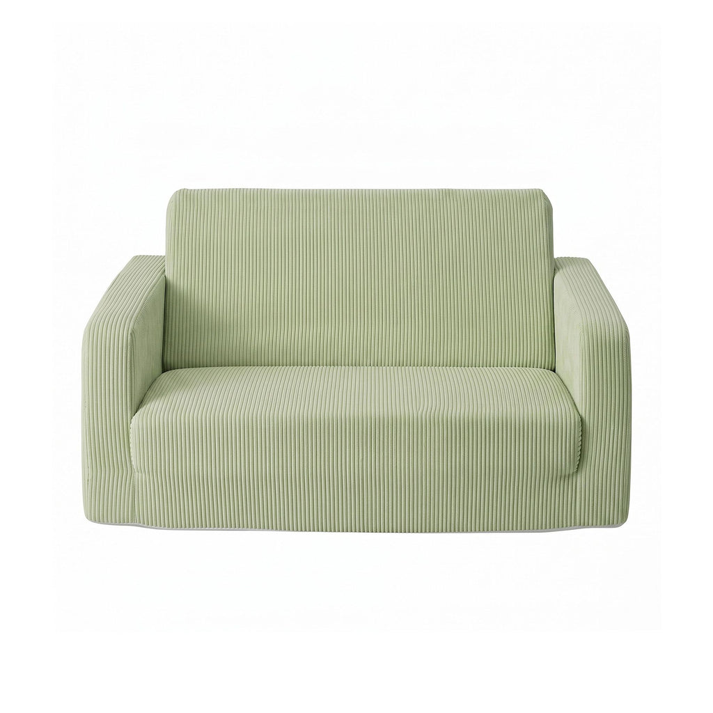 Artiss 2-in-1 Sofa Foam Couch with Side Pocket Light Green