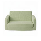Artiss 2-in-1 Sofa Foam Couch with Side Pocket Light Green