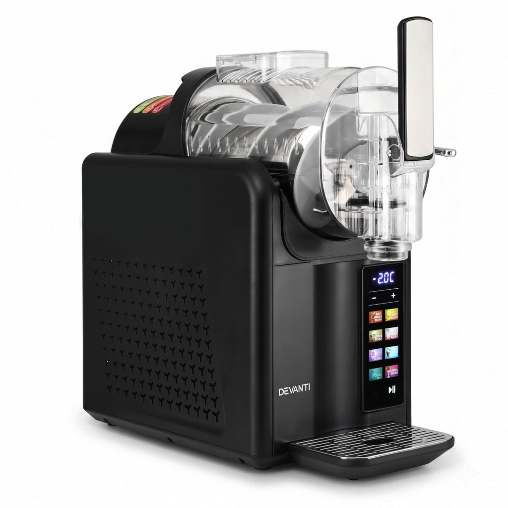Devanti Slushie Machine 2L Frozen Drink Maker Ice Cream Cocktail Slush Maker Black