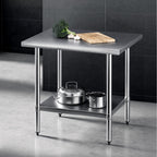 Cefito 914x762mm Stainless Steel Kitchen Bench 430