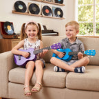 Alpha 21 Inch Ukulele Soprano Beginner Acoustic Small Guitar Kids Strings Purple