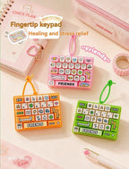 26-key keyboard keychain, bag charm, stress reliever toy, cute gift, pixel keychain, novelty gift, Australia, fun accessory, quirky keyring, retro gaming charm - Green - Size 26 pendants