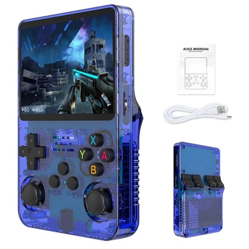 handheld game console, 3.5-inch HD screen, GTA, retro classic games, portable arcade, PSP-style, retro gaming, portable gaming, nostalgic console, Australia - Red - Size 128G