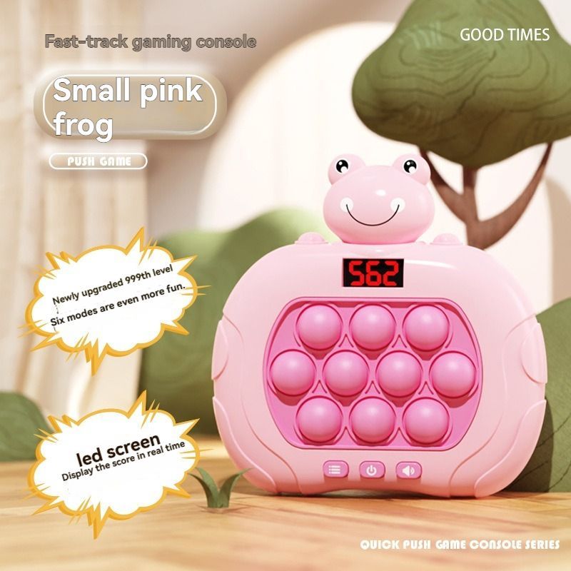 whac-a-mole game, LCD decompression toy, focus-enhancing game, intelligence-boosting toy, memory game, puzzle game, Australian market - Green - Size 10-key