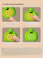 whac-a-mole game, LCD decompression toy, focus-enhancing game, intelligence-boosting toy, memory game, puzzle game, Australian market - Green - Size 10-key