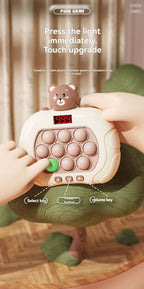 whac-a-mole game, LCD decompression toy, focus-enhancing game, intelligence-boosting toy, memory game, puzzle game, Australian market - Green - Size 10-key