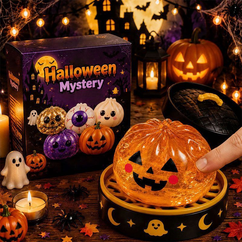 Halloween toys, mystery blind box, pumpkin toys, ghost toys, eyeball toys, slow-rebound pectin, stress relief toy, Halloween gifts, Halloween decorations, Australian Halloween, sensory toy - eyeball - Size 8cm