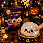 Halloween toys, mystery blind box, pumpkin toys, ghost toys, eyeball toys, slow-rebound pectin, stress relief toy, Halloween gifts, Halloween decorations, Australian Halloween, sensory toy - pumpkin - Size 8cm