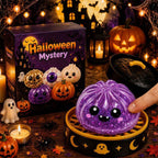 Halloween toys, mystery blind box, pumpkin toys, ghost toys, eyeball toys, slow-rebound pectin, stress relief toy, Halloween gifts, Halloween decorations, Australian Halloween, sensory toy - Purple Phantom - Size 8cm