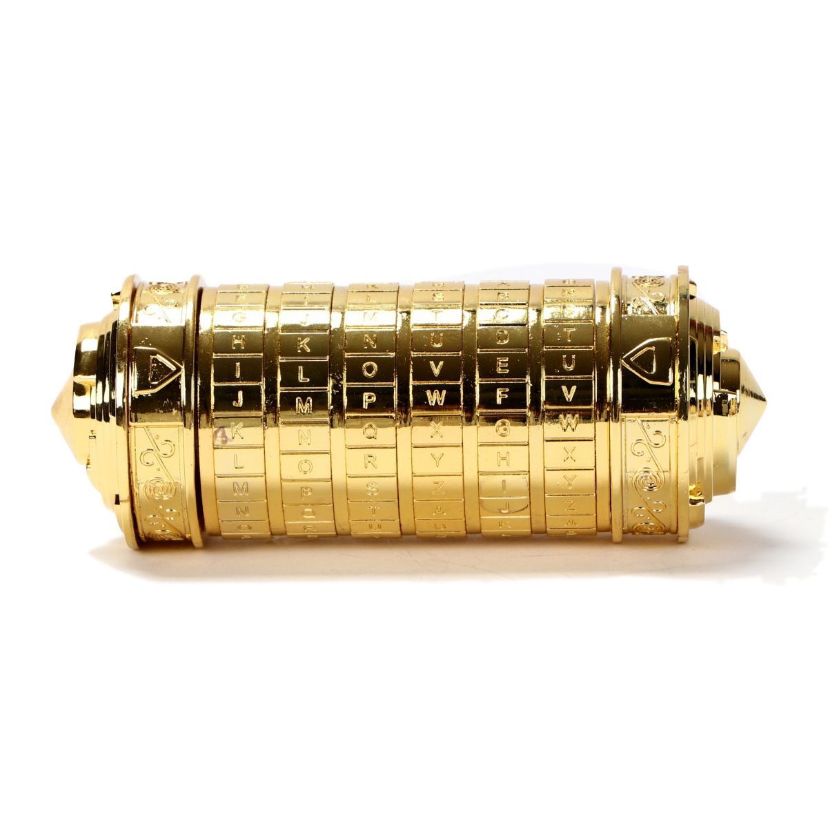 Da Vinci Code, Lock Cylinder, Puzzle, Gift, Valentine's Day Gift, Christmas Gift, Birthday Gift, Australian Puzzle, Brain Teaser, Code Breaking - Bronze - Size L