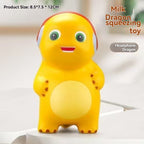 milk dragon, slow rebound toy, stress reliever, novelty gift, cute toy, squeeze toy, fidget toy, Australian market, anxiety relief, desk toy - Yellow - Size headphones