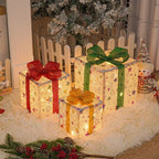 Christmas gift box, LED decorative lights, holiday decor, festive room decoration, battery operated Christmas lights, gift box lights, Australian Christmas decorations - Christmas - Size 1
