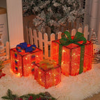 Christmas gift box, LED decorative lights, holiday decor, festive room decoration, battery operated Christmas lights, gift box lights, Australian Christmas decorations - Christmas - Size 3