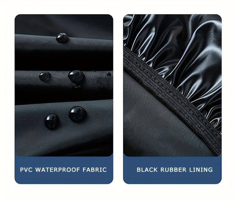 waterproof rain boot covers, non-slip boot covers, thickened boot covers, high-tube rain boot covers, camping rain gear, rainy day footwear, outdoor rain protection - Black - Size XL