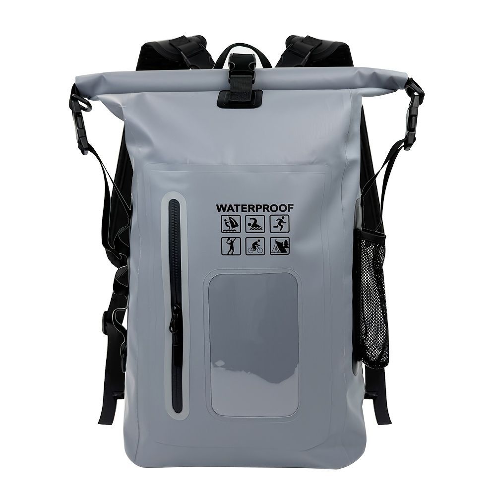 waterproof backpack, dry-wet separation, outdoor sports backpack, fishing backpack, camping backpack, canyoning backpack, swimming backpack, rafting backpack, waterproof gear, Australia outdoor backpack, hiking backpack water resistant - Black - Size 25L