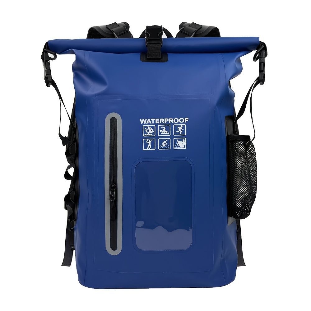 waterproof backpack, dry-wet separation, outdoor sports backpack, fishing backpack, camping backpack, canyoning backpack, swimming backpack, rafting backpack, waterproof gear, Australia outdoor backpack, hiking backpack water resistant - Black - Size 25L