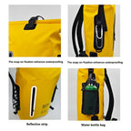 waterproof backpack, dry-wet separation, outdoor sports backpack, fishing backpack, camping backpack, canyoning backpack, swimming backpack, rafting backpack, waterproof gear, Australia outdoor backpack, hiking backpack water resistant - Black - Size 25L