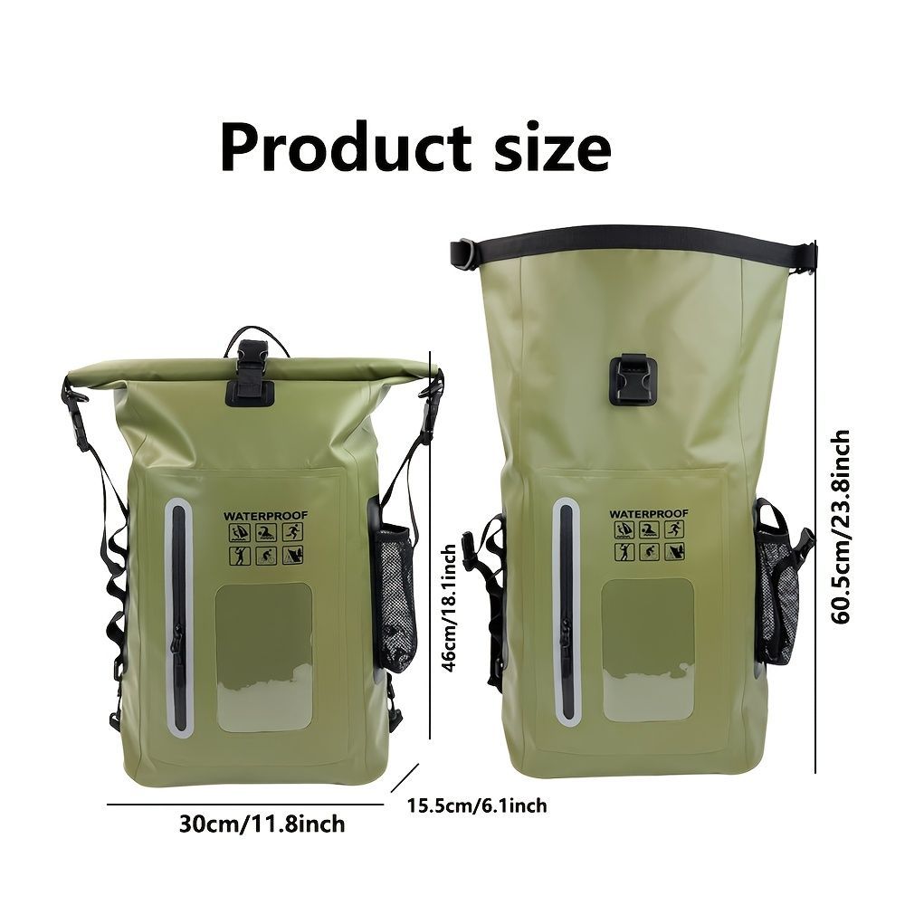 waterproof backpack, dry-wet separation, outdoor sports backpack, fishing backpack, camping backpack, canyoning backpack, swimming backpack, rafting backpack, waterproof gear, Australia outdoor backpack, hiking backpack water resistant - Navy - Size 25L