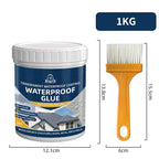 transparent waterproof coating, clear sealant, waterproof sealant Australia, RV waterproofing, roof waterproofing, wall waterproofing, window waterproofing, gutter waterproofing, pipe waterproofing, outdoor sealant, DIY waterproofing - White - Size 1000ml