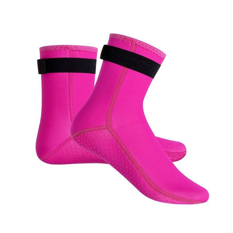 unisex diving socks, 3MM neoprene socks, mid-calf diving socks, hook-and-loop diving socks, water sports socks, diving snorkeling socks, beach volleyball socks, Australia diving gear, neoprene socks for men and women - Green - Size M
