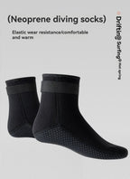 unisex diving socks, 3MM neoprene socks, mid-calf diving socks, hook-and-loop diving socks, water sports socks, diving snorkeling socks, beach volleyball socks, Australia diving gear, neoprene socks for men and women - Green - Size S