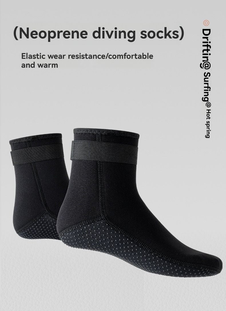 unisex diving socks, 3MM neoprene socks, mid-calf diving socks, hook-and-loop diving socks, water sports socks, diving snorkeling socks, beach volleyball socks, Australia diving gear, neoprene socks for men and women - Pink - Size S