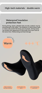 unisex diving socks, 3MM neoprene socks, mid-calf diving socks, hook-and-loop diving socks, water sports socks, diving snorkeling socks, beach volleyball socks, Australia diving gear, neoprene socks for men and women - Pink - Size S