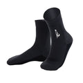 unisex diving socks, 3MM neoprene socks, mid-calf diving socks, hook-and-loop diving socks, water sports socks, diving snorkeling socks, beach volleyball socks, Australia diving gear, neoprene socks for men and women - Black - Size M
