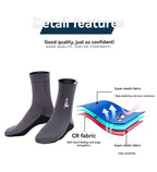 unisex diving socks, 3MM neoprene socks, mid-calf diving socks, hook-and-loop diving socks, water sports socks, diving snorkeling socks, beach volleyball socks, Australia diving gear, neoprene socks for men and women - Black - Size M