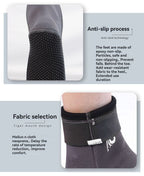 unisex diving socks, 3MM neoprene socks, mid-calf diving socks, hook-and-loop diving socks, water sports socks, diving snorkeling socks, beach volleyball socks, Australia diving gear, neoprene socks for men and women - Gray - Size L