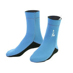 unisex diving socks, 3MM neoprene socks, mid-calf diving socks, hook-and-loop diving socks, water sports socks, diving snorkeling socks, beach volleyball socks, Australia diving gear, neoprene socks for men and women - Gray - Size XXL