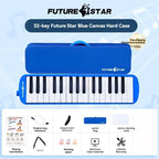 32-key melodica, student melodica, children melodica, beginner musical instrument, classroom instrument, melodica with blow-tube, melodica with mouthpiece, kids keyboard harmonica, school music supply, melodica for kids Australia - Red - Size 32