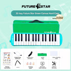 32-key melodica, student melodica, children melodica, beginner musical instrument, classroom instrument, melodica with blow-tube, melodica with mouthpiece, kids keyboard harmonica, school music supply, melodica for kids Australia - Red - Size 32