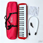 32-key melodica, 37-key melodica, student melodica, beginner melodica, musical instrument, music education, portable instrument, Australian students, classroom music - Black - Size 37
