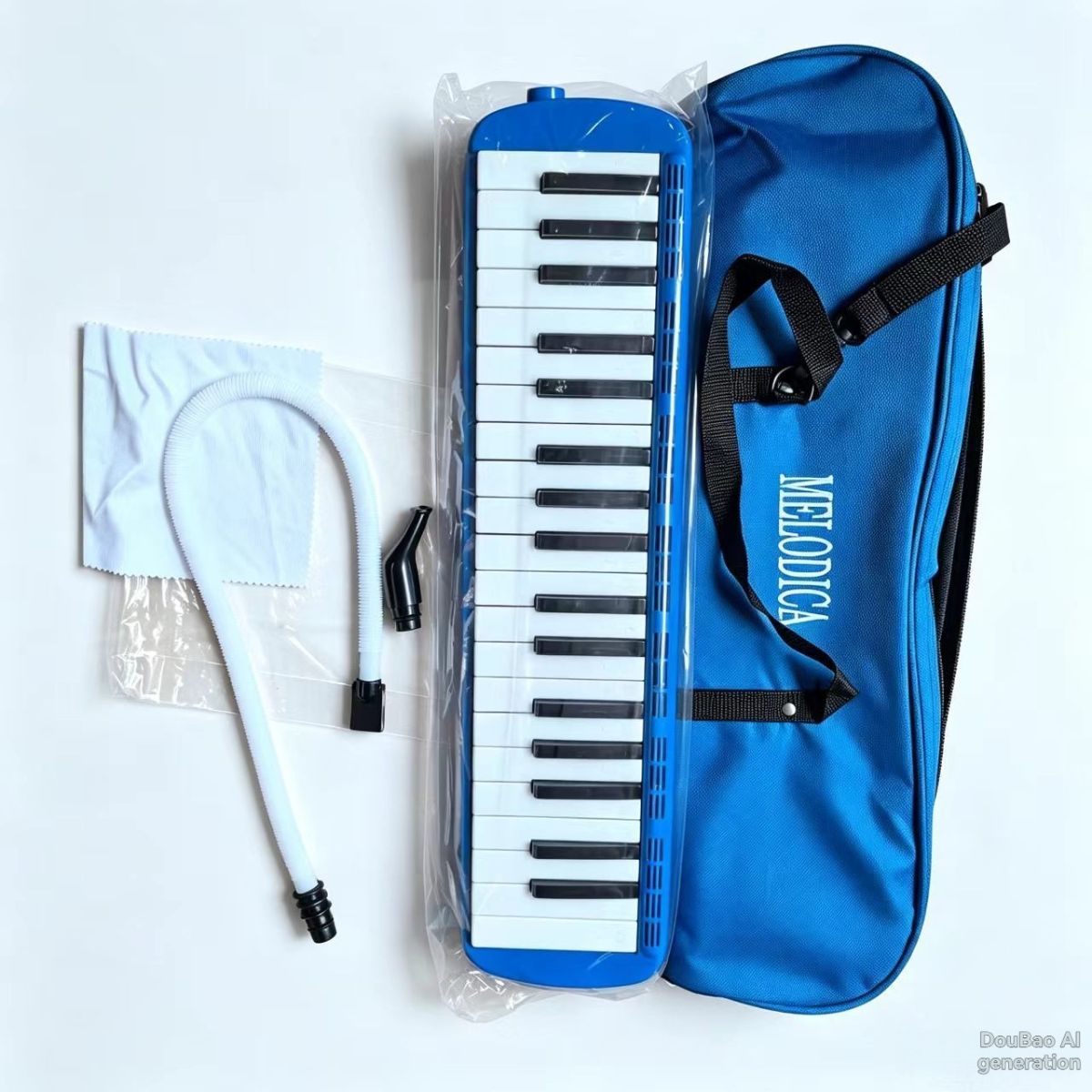 32-key melodica, 37-key melodica, student melodica, beginner melodica, musical instrument, music education, portable instrument, Australian students, classroom music - Green - Size 37