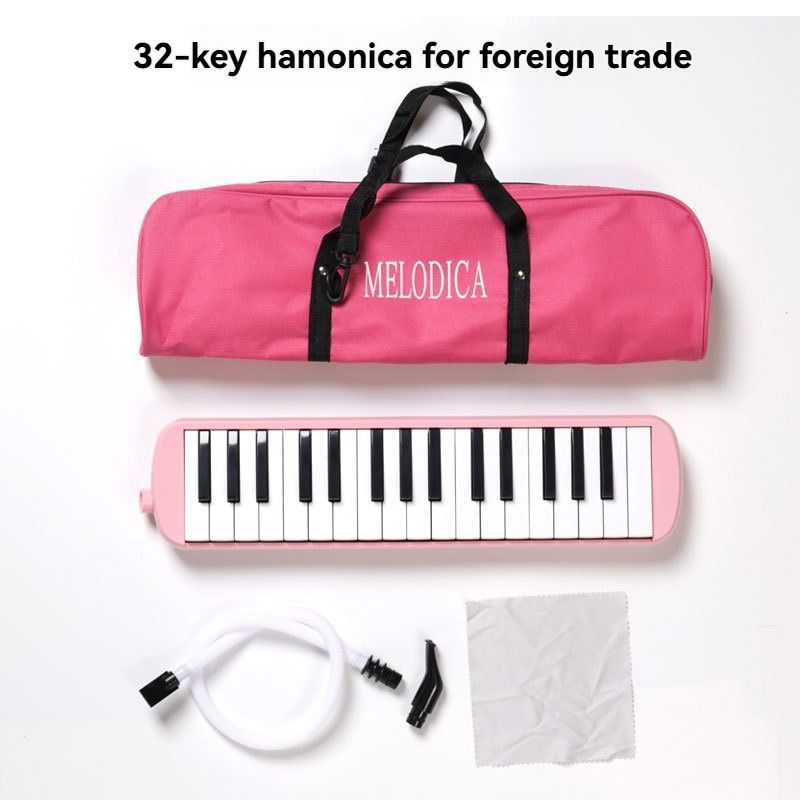 32-key melodica, 37-key melodica, student melodica, beginner melodica, musical instrument, music education, portable instrument, Australian students, classroom music - Red - Size 37