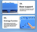 37-key mouth blown pipe, classroom musical instrument, blowing nozzle, base support, drainage function, Australian music education, classroom pipe with drainage, easy play wind instrument - Blue - Size 37
