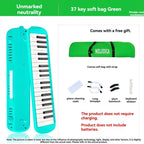 37-key mouth blown pipe, classroom musical instrument, blowing nozzle, base support, drainage function, Australian music education, classroom pipe with drainage, easy play wind instrument - Pink - Size 37