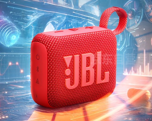 portable Bluetooth speaker, compact speaker, 7-hour playback, beach speaker, camping speaker, home speaker, outdoor speaker, long battery life, passive radiator - Midnight Orange - Size IPX7