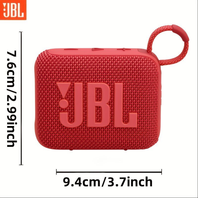 portable Bluetooth speaker, compact speaker, 7-hour playback, beach speaker, camping speaker, home speaker, outdoor speaker, long battery life, passive radiator - Midnight Orange - Size IPX7